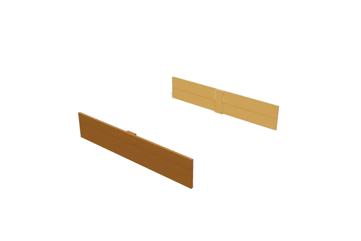 Step 2: assemble back wall panel, new parts highlighted